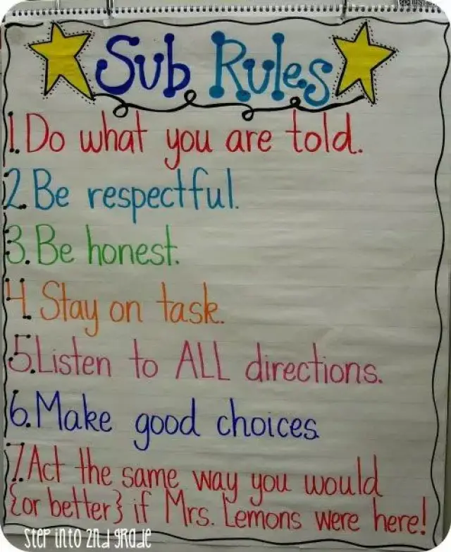 school rules宣传海报图片