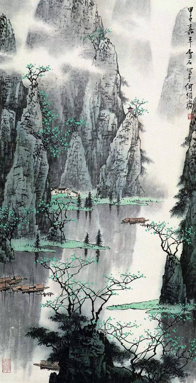 四大名家画漓江：相同的山水，不同的妩媚！_搜狐网