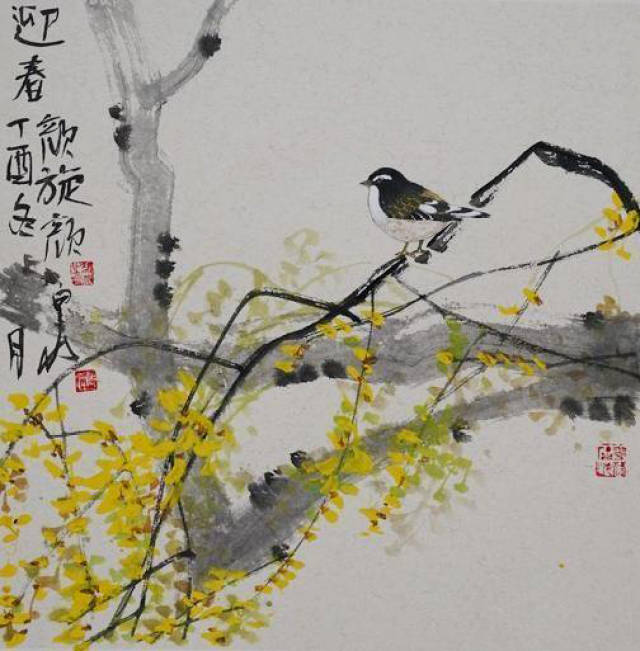 一草一木,一花一鸟,一山一石;在墨气氤氲中,渗透出一种宁静,通透的