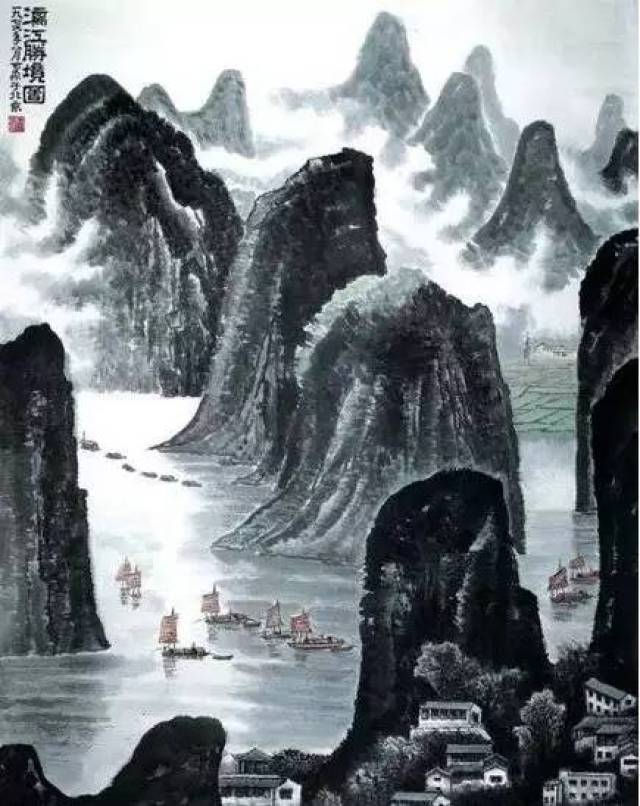 四大名家画漓江：相同的山水，不同的妩媚！_搜狐网