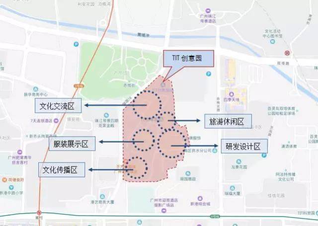 tit创意园位置图及空间布局