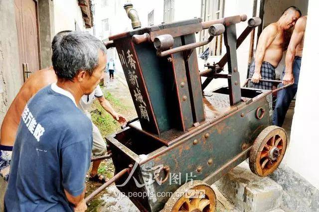 古代水龙车图片