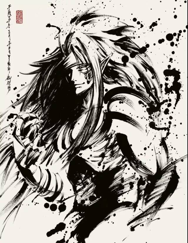当二次元遇上水墨风，这个小姐姐笔下的漫画简直帅爆了！_搜狐网
