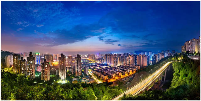 渝北空港新城夜景 来源|许可
