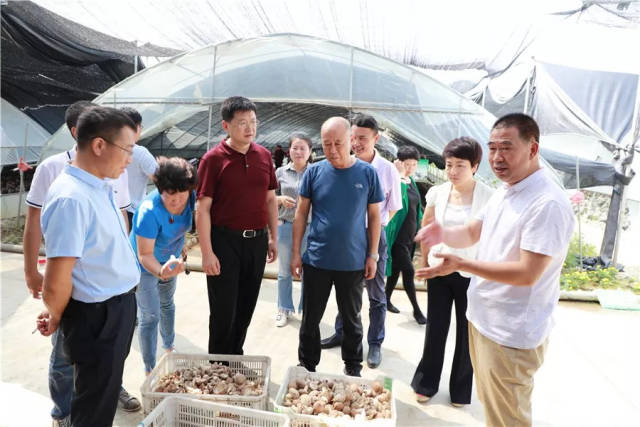 莱西市委副书记张升山带领党政代表团来我县实地考察对口支援和扶贫