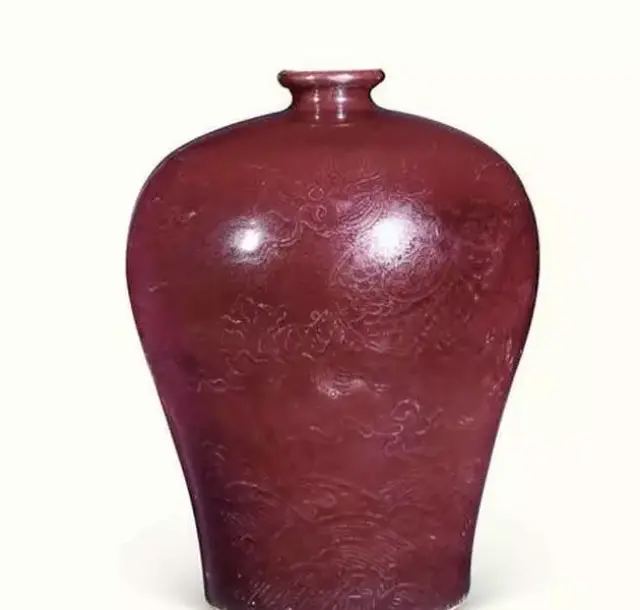 博物馆宣德红釉瓷器图片
