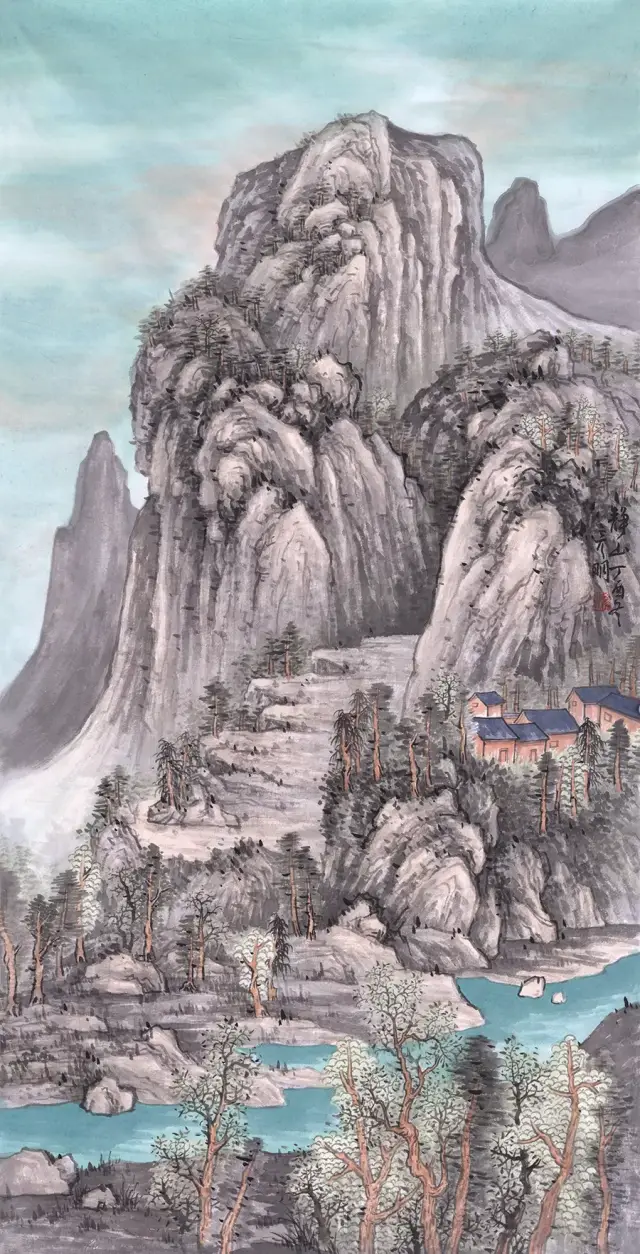 李国永(辽宁) 梅禽图 179cm×97cm