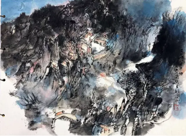 仇东水墨山水画赏析