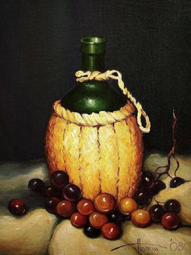 静物画 油彩 俄罗斯画家谢尔盖·потих静物油画作品欣赏_搜狐网