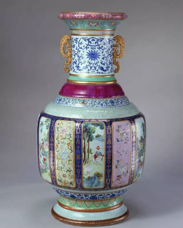 博物馆文物介绍——南京博物院的清乾隆帝行围图转旋瓶_搜狐网