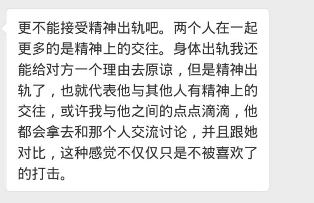 精神出軌和肉體出軌,哪個更讓你難以接受?