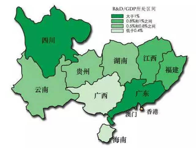泛珠三角区域包括福建,江西,湖南,广东,广西,海南,四川,贵州,云南等九