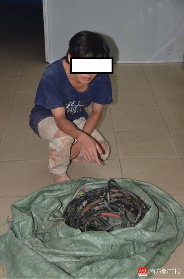 东莞截污管网工地电缆频频被盗,两男子还是栽在石碣警方手上!