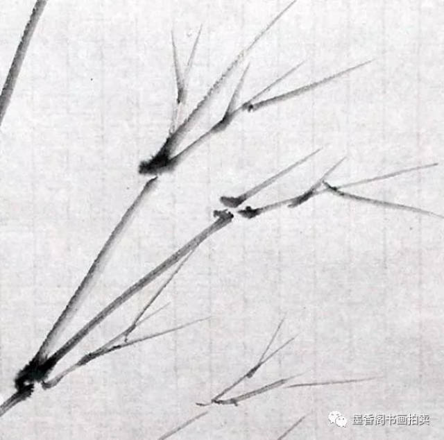 水墨画竹——画竹枝法、画杆法_搜狐网