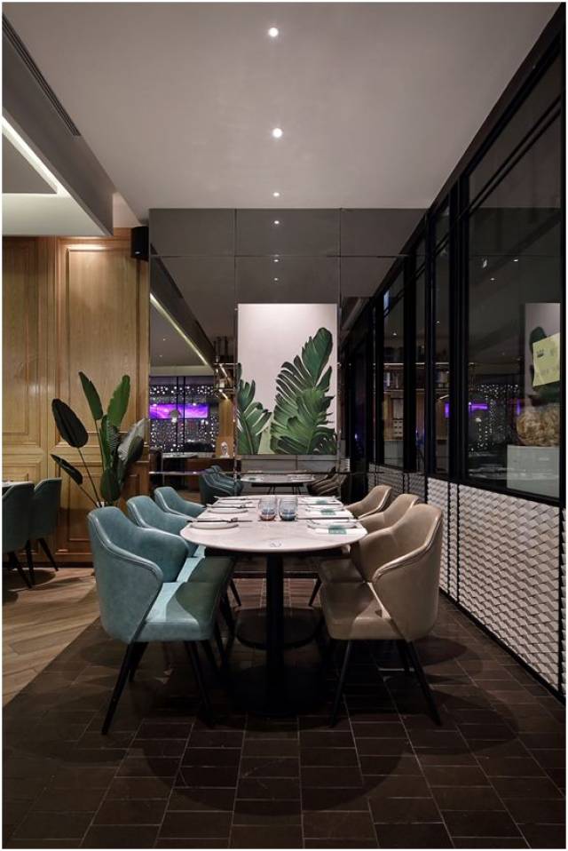 餐厅设计,时尚简约中显露出隐隐的文化韵味
