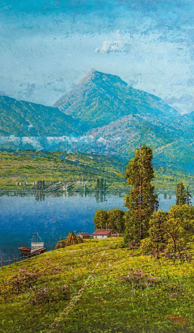 当代朝鲜唯美写实油画作品欣赏