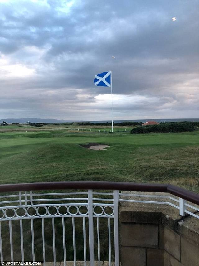 特朗普苏格兰高尔夫球场惊现四架ufo