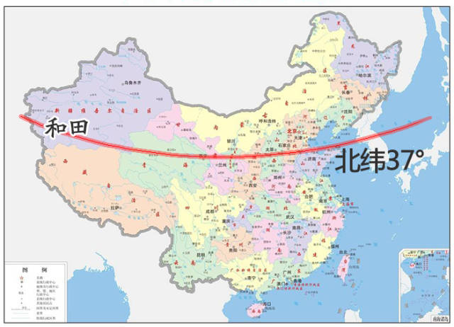 北纬39度线地图图片