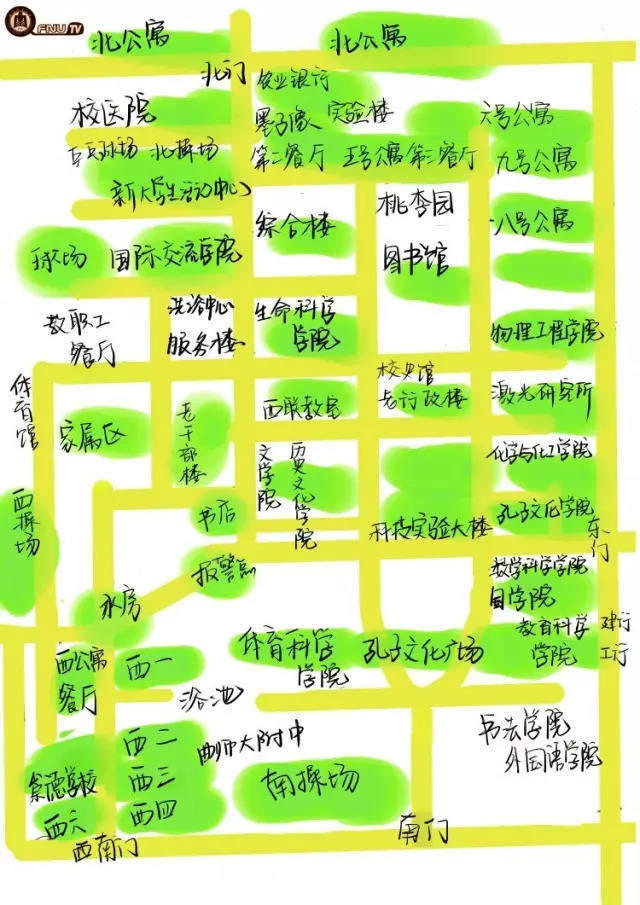 曲阜师范大学位置地图图片