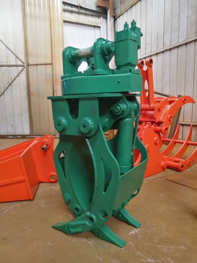 神钢75 山河智能70挖掘机用360度立式马达回转抓木器