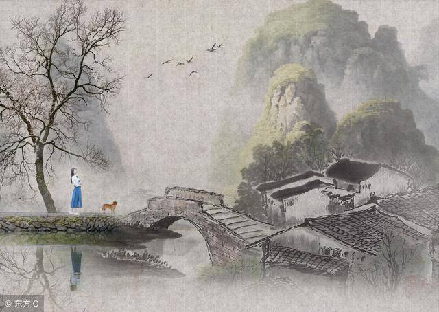 新中式，动静皆宜的将古典东方韵味展现出来！_水墨画