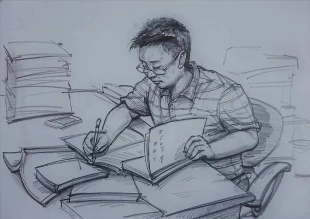 感念师恩,二工大学子用速写作品向教师致敬!