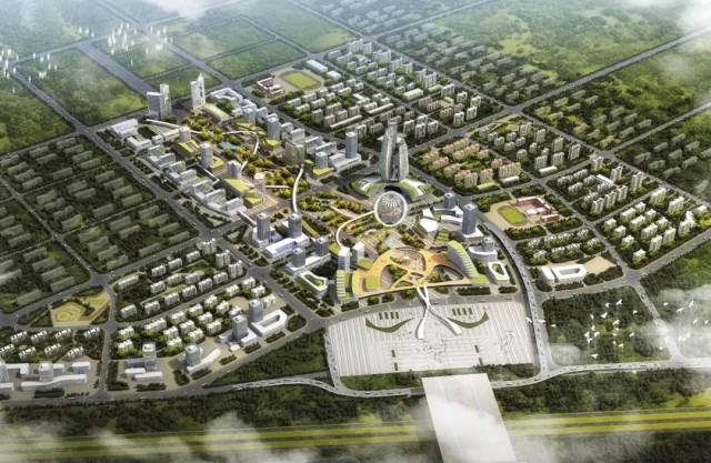 规划背景基地位于大庆市让湖路区核心位置,北侧为大庆西站,西侧为城市