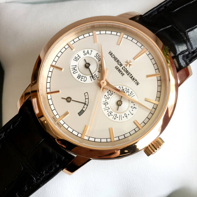 正装表的魅力江诗丹顿传承85290000r9969限量玫瑰金腕表