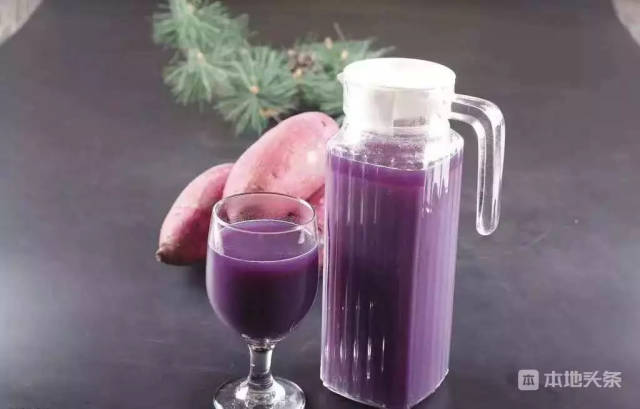 【鲜榨养生紫薯汁】补虚乏,益气力,健脾胃,强肾阴.