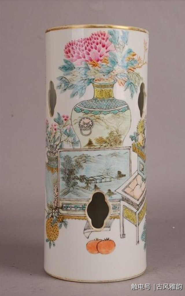 清代民国瓷帽筒鉴赏_搜狐网