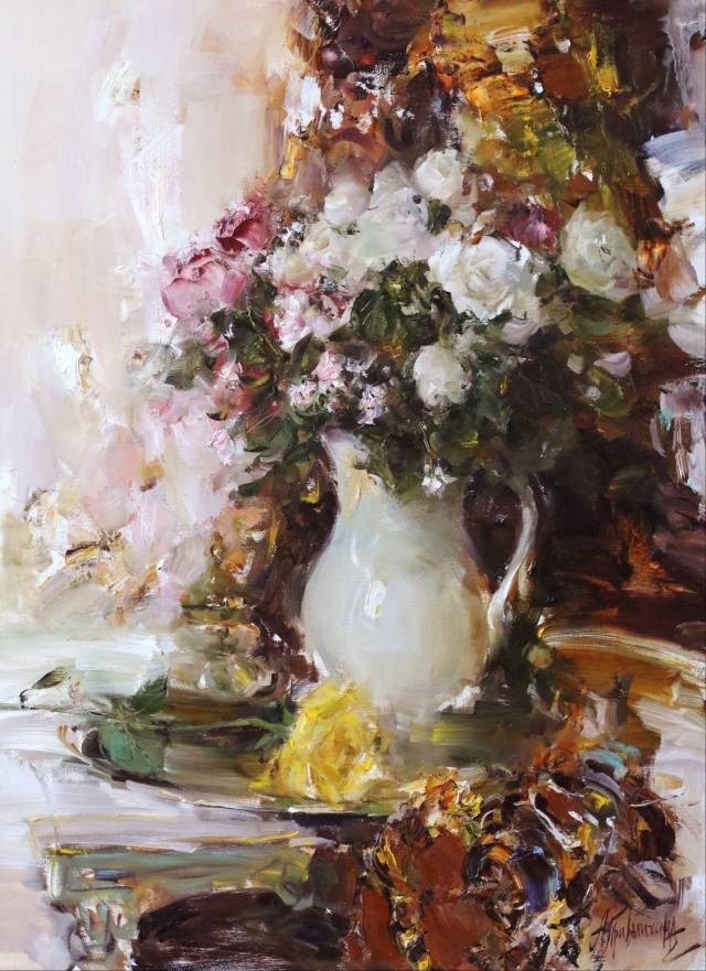 颜色的簇拥:angelina privalikhina 油画作品欣赏