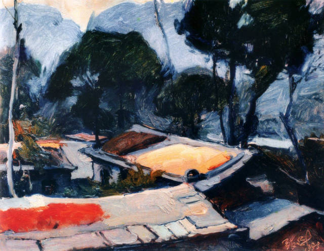 旅美画家张文新油画风景作品欣赏