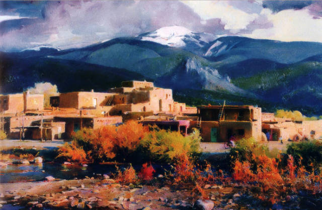 旅美画家张文新油画风景作品欣赏