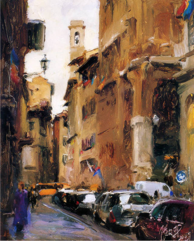 旅美画家张文新油画风景作品欣赏