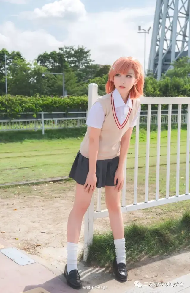 《某科学的超电磁炮》御坂美琴cos,来自炮姐的酷酷攻击哦!