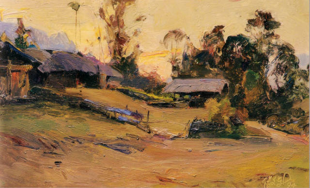 旅美画家张文新油画风景作品欣赏