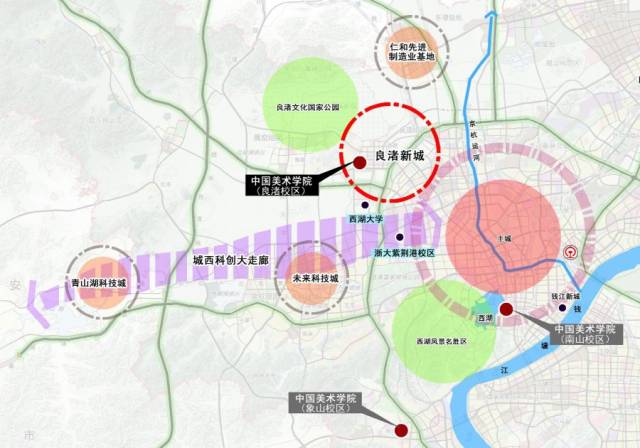 城西科创大走廊示意图