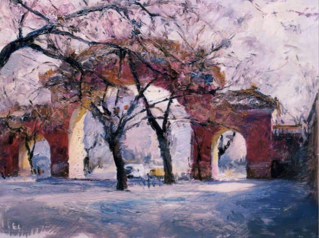 旅美画家张文新油画风景作品欣赏