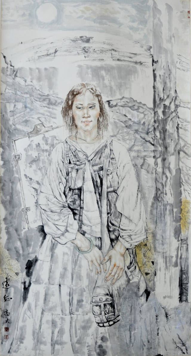 著名画家高天 人物作品欣赏