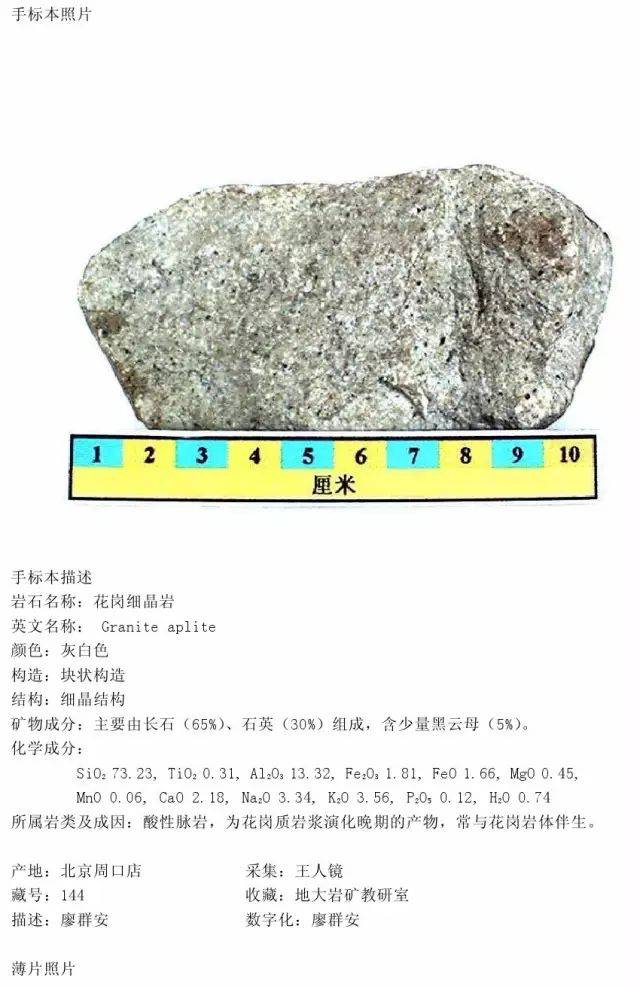 (六)二分脉岩 花岗细晶岩