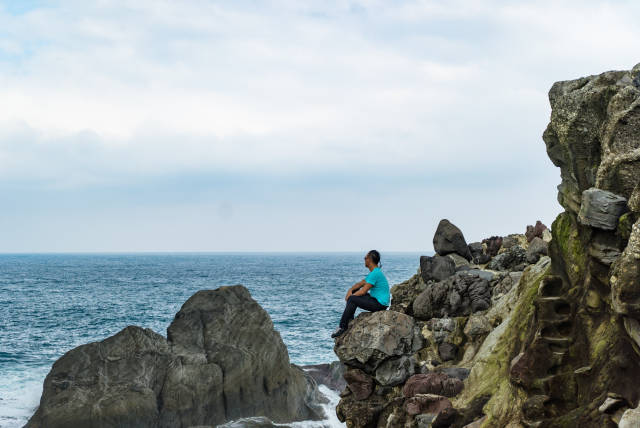 石梯坪,北回海岸线,遥望大海的另一边