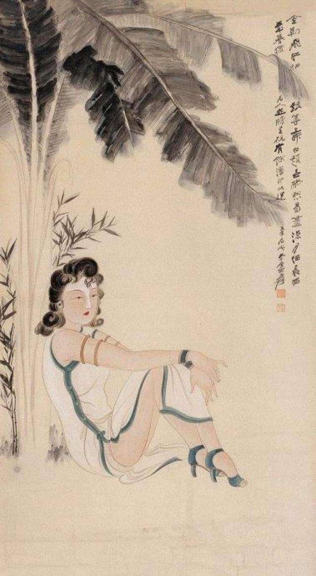 张大千人物画集萃，一次看个够_黄君璧