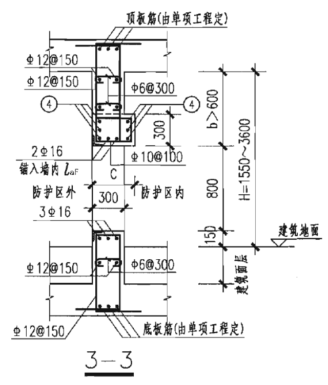 人防门框梁箍筋规范图片