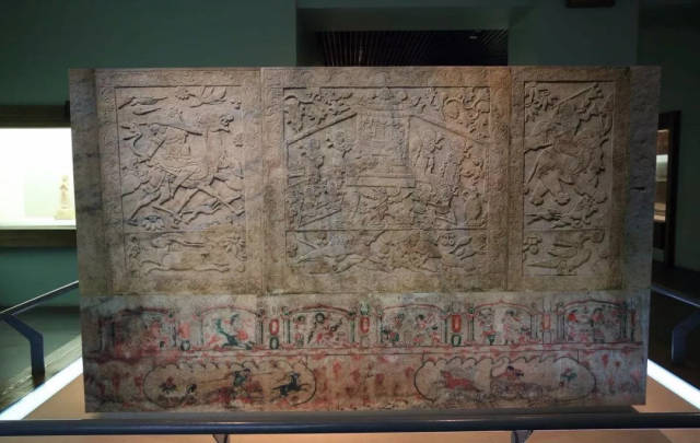 博物馆文物介绍——虞弘墓汉白玉石椁_搜狐网