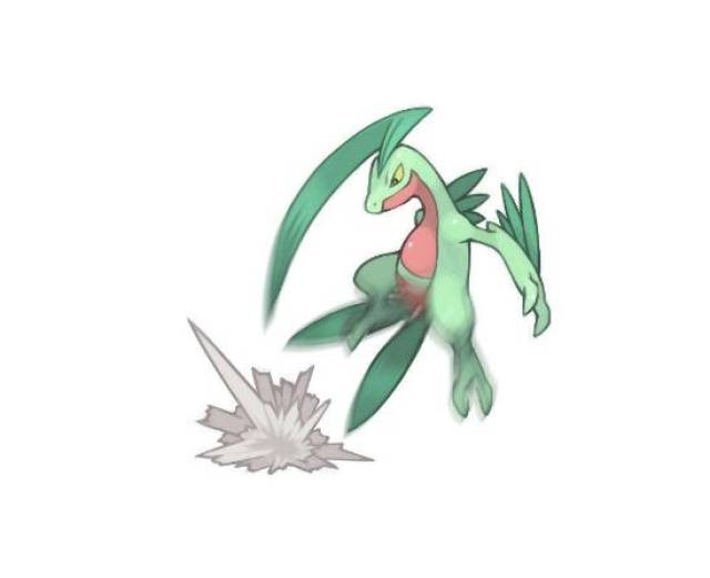 精灵宝可梦图鉴253在枝头更快速跳跃的宝可梦森林蜥蜴