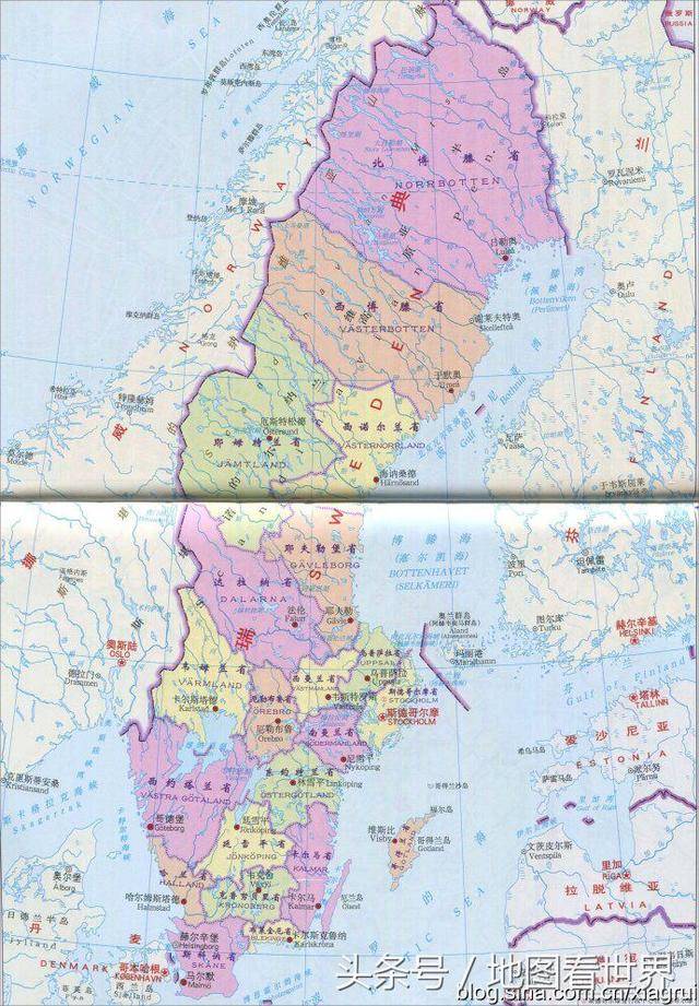 瑞典地图中文版尼尔斯图片