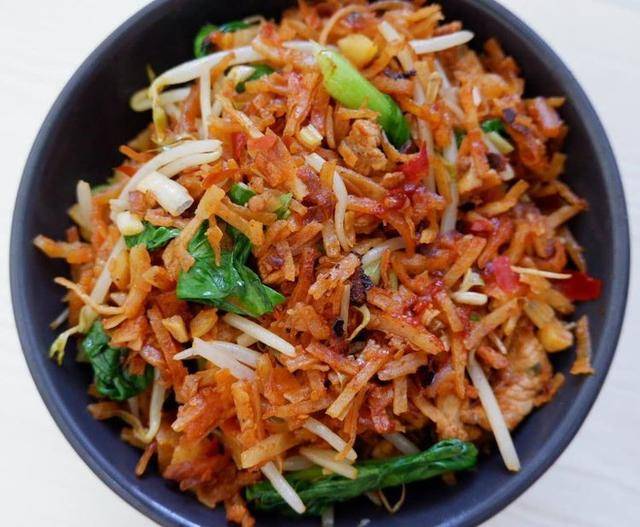 懒人福音,香辣里脊肉炒饼