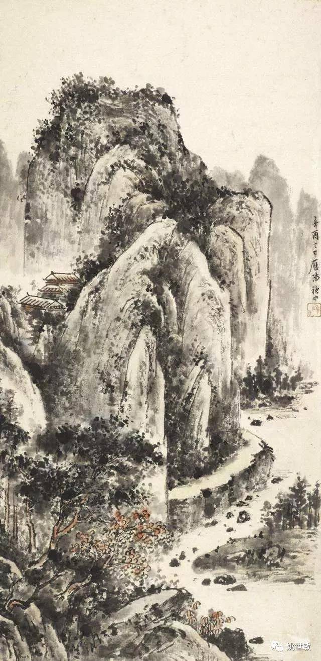 皇帝的题目"深山藏古寺,召集天下有名的画匠作画.