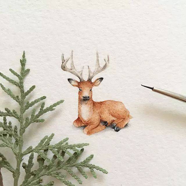 换个口味!今天欣赏一些萌萌的袖珍画