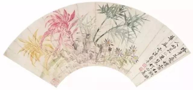 明★ 惲 寿平 花卉扇面 原寸★ 故宮博物院 二玄社 中国 扇面画 古玩 明☆ 惲 寿平 花卉扇面 原寸☆ 故宮博物院 二玄社 中国 扇面画 古玩